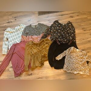 Bundle of 7 long sleeve shirts